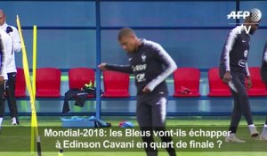 Mondial-2018: les Bleus vont-ils échapper à Cavani en quart?