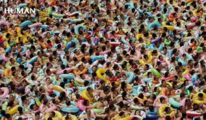 Piscine en chine : des milliers de touristes entassés en été !