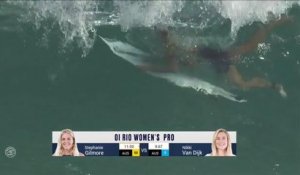 Les meilleurs moments de la demi-finale entre S. Gilmore et N. Van Dijk (Oi Rio Women's Pro) - Adrénaline - Surf