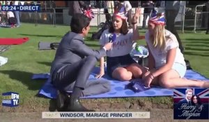 Mariage princier : Harry et Meghan "sont sublimes", lancent des fans #RoyalWedding