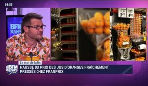 Le mot de la fin: Hausse du prix du jus d'oranges fraîchement pressés chez Franprix - 19/05
