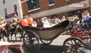 Mariage de Meghan et Harry : la foule en liesse au passage du carrosse