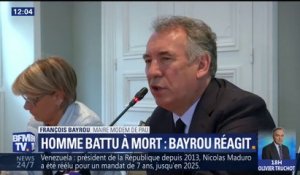 Homme battu à mort à Pau: "Un drame et un climat de dégradation de l'esprit dans le quartier" pour François Bayrou