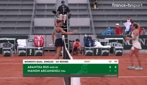 Roland-Garros : Manon Arcangioli n'a rien pu faire face à Arantxa Rus !