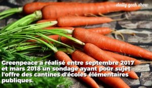 Greenpeace dénonce le manque de plats végétariens dans les cantines