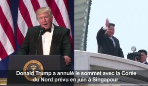 Donald Trump a annulé le sommet avec la Corée du Nord