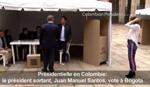 Colombie: vote du président sortant Juan Manuel Santos