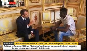 Mamoudou Gassama est arrivé à l'Elysée pour rencontrer Emmanuel Macron - VIDEO