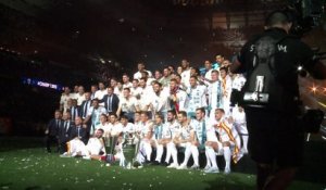 Au stade Santiago Barnabeu, le Real Madrid célèbre son triomphe