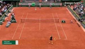 Roland-Garros : Caroline Wozniacki prend le pas sur la défense de Collins