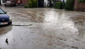 Saint-Symphorien: inondations à cause de l'orage