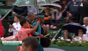 Roland-Garros : Match interrompu par la pluie entre Rafael Nadal et Simone Bolleli