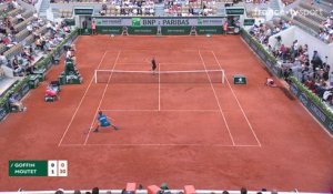 Roland-Garros : Moutet se bat, Goffin conclut avec un gros smash !