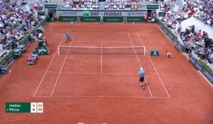 Roland-Garros : Le lob astucieux de Guido Pella sur Nadal