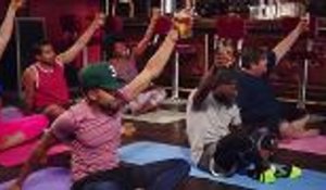 Chance the Rapper & Kevin Hart Do Beer Yoga Together | Billboard News