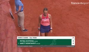 Roland-Garros 2018 : Enorme défense de Kontaveit pour s'offrir le break contre Kvitova !
