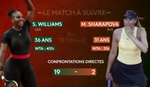 Roland-Garros 2018 : Serena Williams-Maria Sharapova , le match à suivre du 4 juin