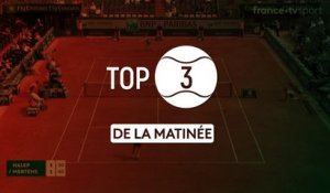 Roland-Garros : Le Top 3 de la matinée du lundi 4 juin