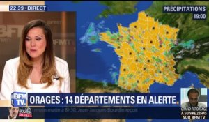 Orages : 14 départements en vigilance orange