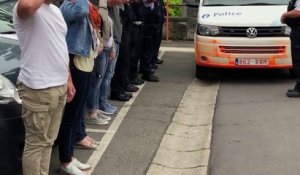 Les policiers de Sambreville rendent hommage à leurs collègues de Liège