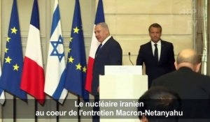 Le nucléaire iranien au coeur de l'entretien Macron-Netanyahu