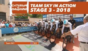 Team Sky in action - Étape 3 / Stage 3 (Pont-de-Vaux / Louhans-Châteaurenaud) - Critérium du Dauphiné 2018