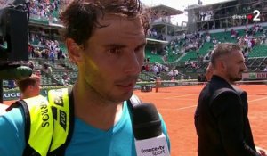 Roland-Garros 2018 - Rafael Nadal " C'était un match très difficile face à un joueur incroyable ! "