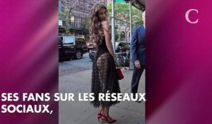 PHOTOS. Bella Hadid choisit une robe transparente et montre sa culotte dans la rue