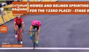 Howes and Reijnen sprinting for the 133rd place! - Stage 5 - Critérium du Dauphiné 2018