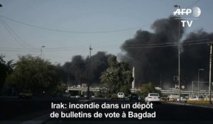 Irak: incendie dans un dépôt de bulletins de vote à Bagdad