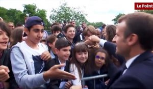 La mise au point de Macron à un adolescent
