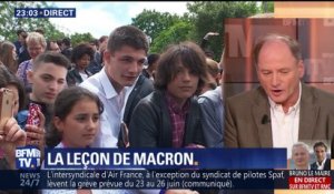 Emmanuel Macron sermonne un adolescent qui l’avait appelé "Manu"