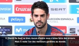 Espagne - Isco : "De Gea reste l'un des meilleurs gardiens au monde"