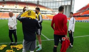 Dernier entraînement avant France-Pérou