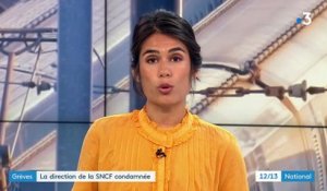 Grèves : la direction de la SNCF condamnée