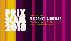 Prix Christophe de Ponfilly 2018  : Florence Aubenas