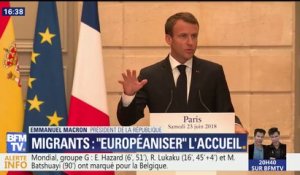 Migrants: Macron exprime son désaccord pour des centres dits "de refoulement"