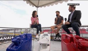 Grand Prix de France 2018 - Le passage sur le plateau de Romain Grosjean après les qualifications