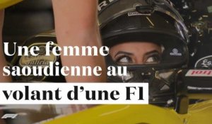 Une femme saoudienne au volant d'une formule 1