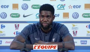 Umtiti «Il n'y a que la qualif» - Foot - CM 2018 - Bleus