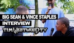 Big Sean crashes Vince Staples interview at Wireless - Westwood