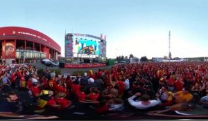 Ambiance à la fin du match Angleterre-Belgique à Sclessin, vidéo 360 degrés