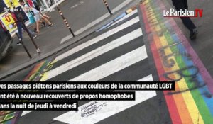 Un passage piéton aux couleurs LGBT à nouveau vandalisé