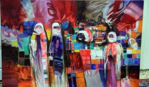 Un artiste de Mossoul retrouve ses peintures intactes après l’EI