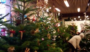 Bouxwiller : mise en place de l'exposition temporaire "Mon beau sapin..."