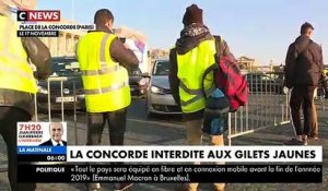 Gilets Jaunes : Le Ministre de l'Intérieur interdit aux manifestants de se réunir samedi Place de la Concorde à Paris