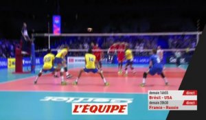 Russie-Brésil, la balle de match en vidéo - Volley - Ligue des Nations
