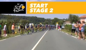 Départ réel / Start - Étape 2 / Stage 2 - Tour de France 2018
