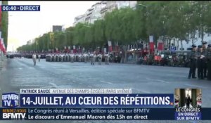 14-Juillet: les répétitions sur les Champs-Elysées ont commencé ce matin