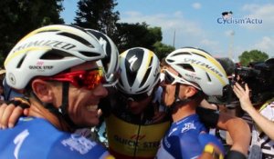 Tour de France 2018 - La 4e étape à Fernando Gaviria, la joie des Quick-Step de Julian Alaphilippe et de Philippe Gilbert